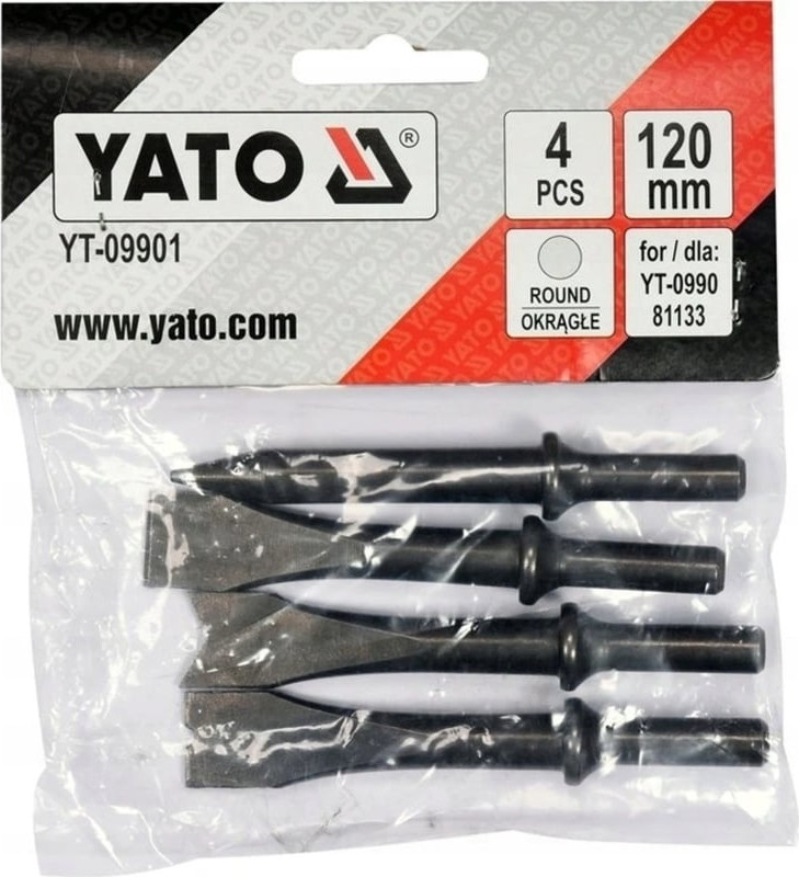 Набор зубил для электроинструмента Yato YT-09901 (4пр) — фото 2