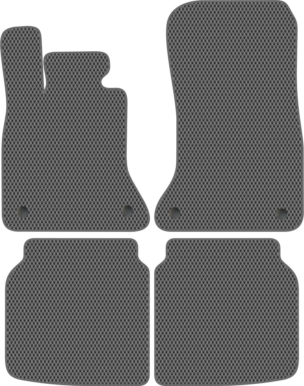 Комплект ковриков для авто Alicosta 0193_2-сер для BMW 7-Series V седан/F02 Long 2008-2015 (EVA ромб, серый)