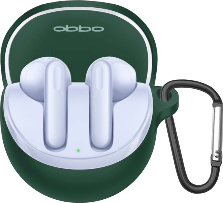 Чехол для наушников Bingo Silicone для Oppo Enco Air 3/R2 (темно-зеленый)