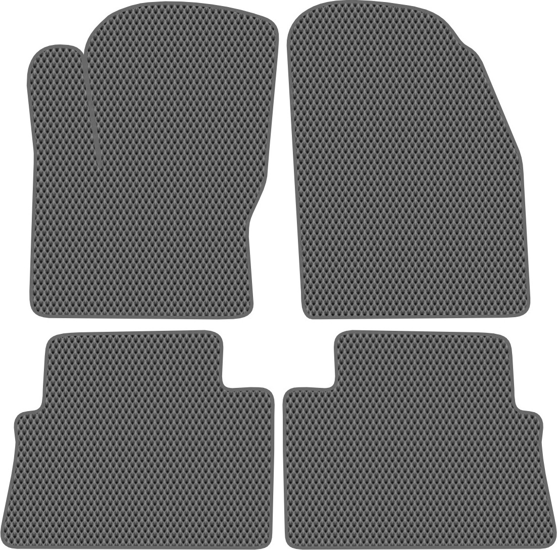 Комплект ковриков для авто Alicosta 0372_2-сер для Ford S-Max минивэн 2006-2015 (EVA ромб, серый)