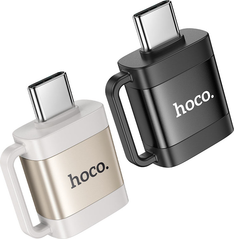 Адаптер Hoco UA31C Type-C-USB 3.0 (серый) — фото 3