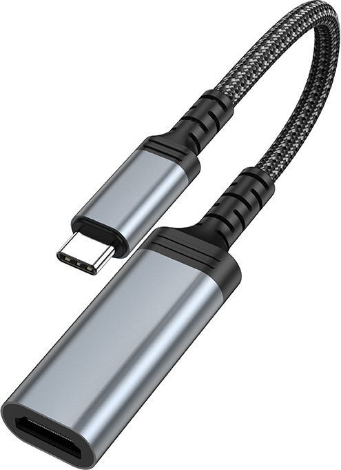 Кабель/переходник Hoco UA43A Type-C-HDMI (металлик)