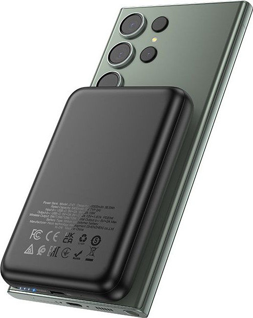 Портативное зарядное устройство Hoco J141 10000mAh (черный) — фото 3
