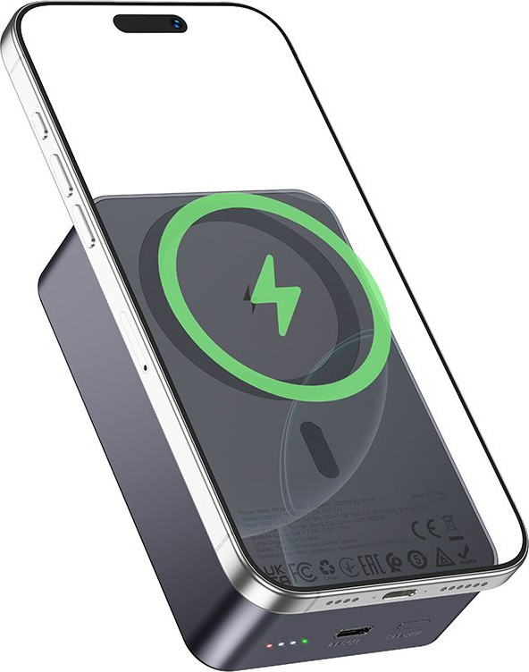 Портативное зарядное устройство Hoco J160B 20000mAh (металлик) — фото 6