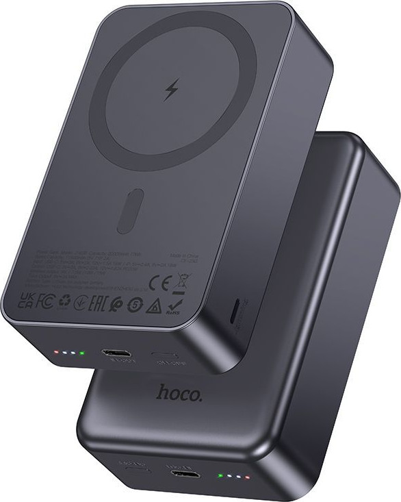 Портативное зарядное устройство Hoco J160B 20000mAh (металлик) — фото 4