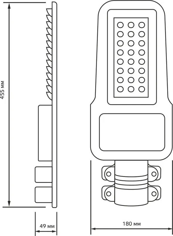 Светильник уличный Gauss Qplus LED IP65 455x180x49 80W 9600lm 5000K / 629535380 — фото 6