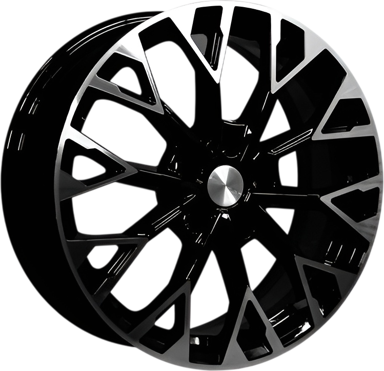 Литой диск Khomen KHW1718 Toyota RAV4/Lexus NX 17x7" 5x114.3мм DIA 60.1мм ET 35мм (Black FP)