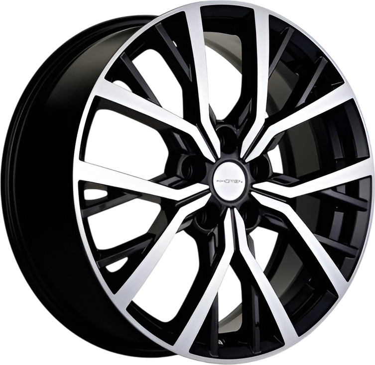 Литой диск Khomen KHW1806 Chery Tiggo 3/3 Pro 18x7" 5x108мм DIA 60.1мм ET 45мм (Black FP)