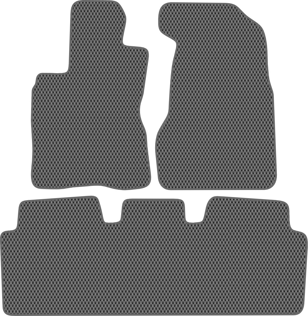 Комплект ковриков для авто Alicosta 2265_2-сер для Honda CR-V II SUV/RD8 2004-2006 (EVA ромб, серый)