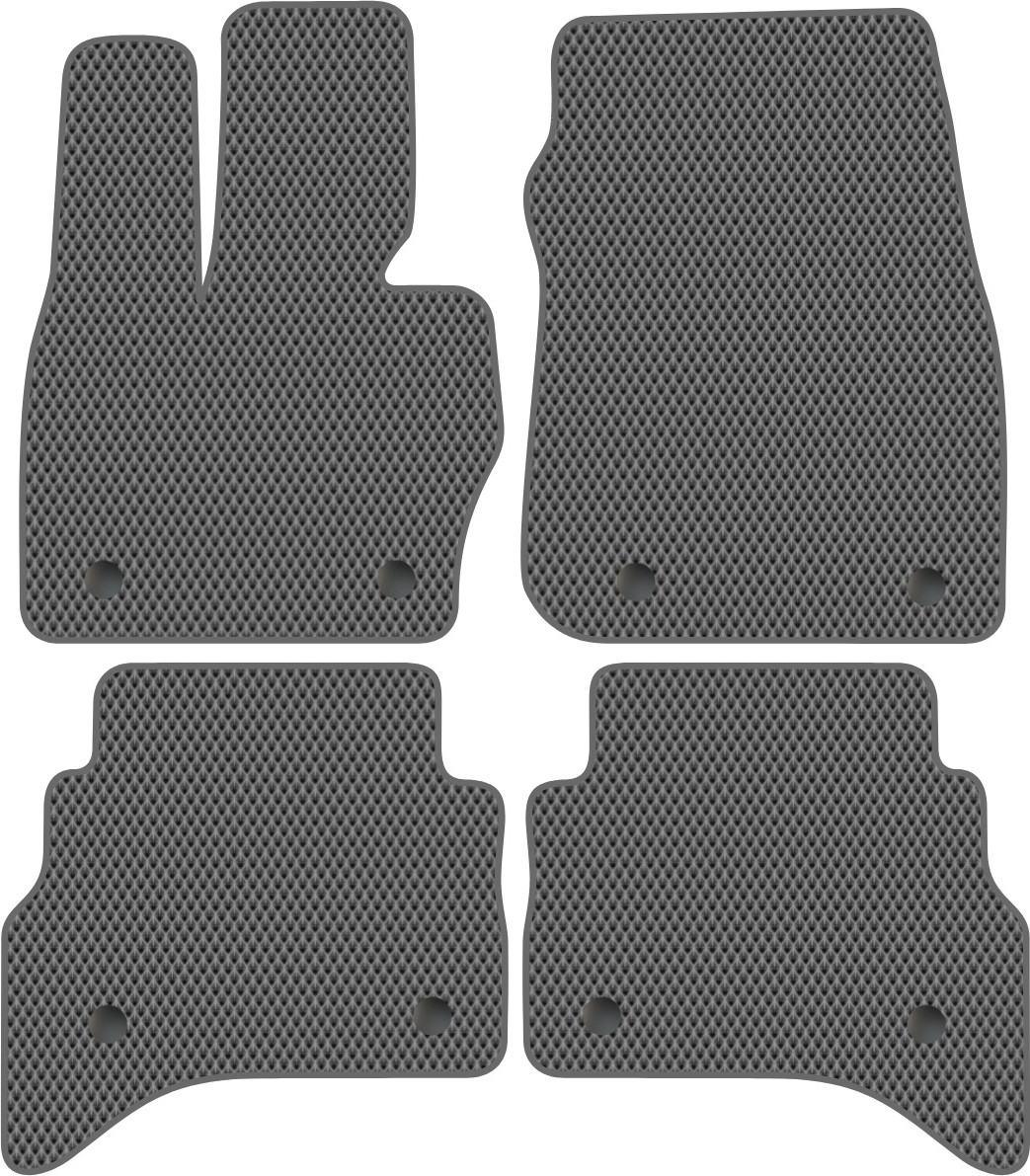 Комплект ковриков для авто Alicosta 2345_2-сер для Land Rover Range Rover V SUV/гибрид/L460 2021-нв (EVA ромб, серый) — фото 1