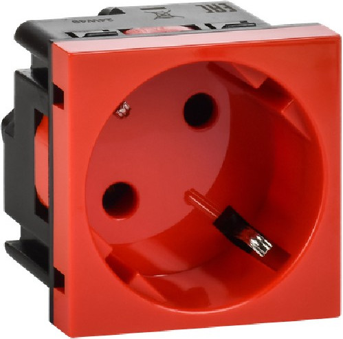 Розетка IEK 4525052 (красный)