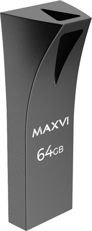 USB flash накопитель Maxvi MK2 64GB (темно-серый) — фото 2