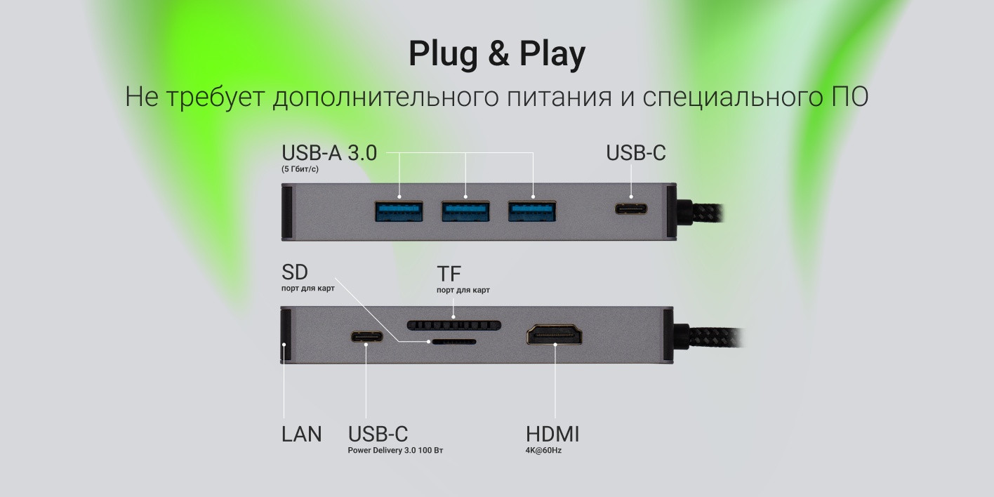 Док-станция для ноутбука Digma DS-809 — фото 3