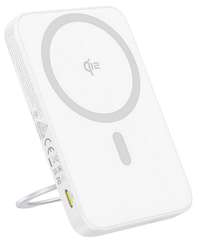 Портативное зарядное устройство Baseus PicoGo Qi2 Magnetic PPPG-0520S / P10076800213-01 (лунный белый)