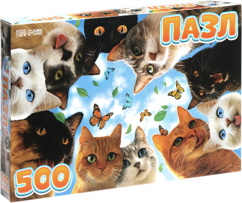 Пазл Puzzle Time Любопытные котики / 10925983