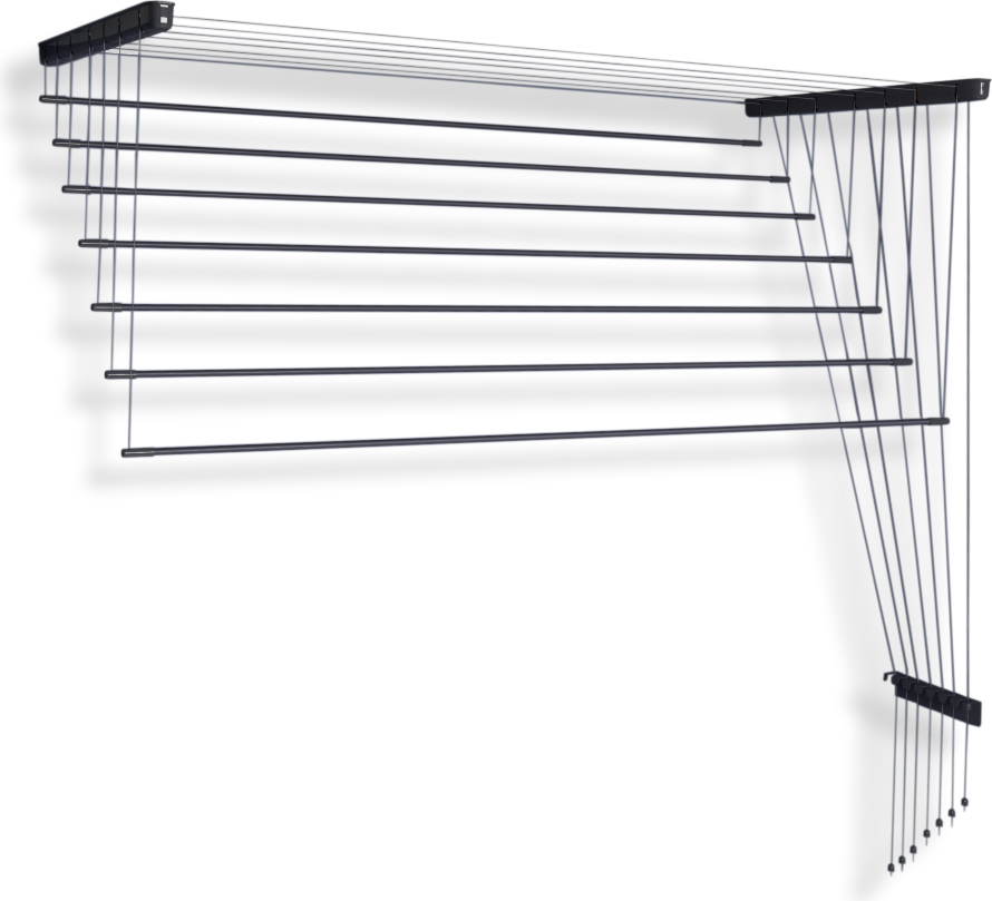 Сушилка для белья Comfort Alumin Group Потолочная Алюминиевая Graphite Style 7 прутьев 2м (графитовый)