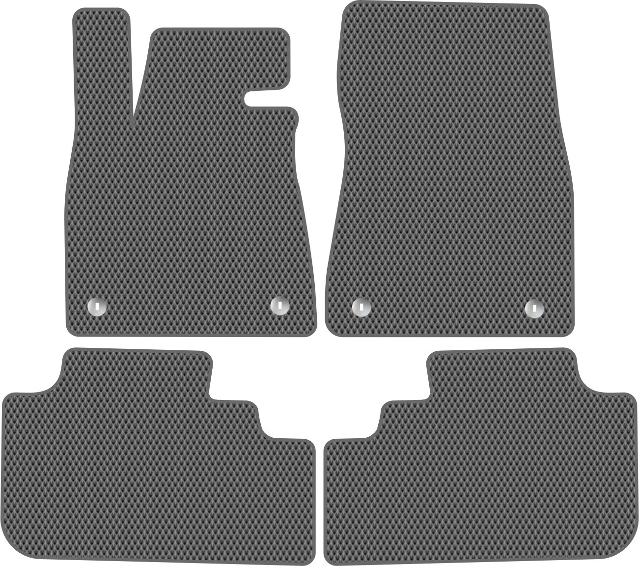 Комплект ковриков для авто Alicosta 2356_2-сер для Lexus RX200T SUV/AGL20W/AGL25W 2015-2017 (EVA ромб, серый) — фото 1