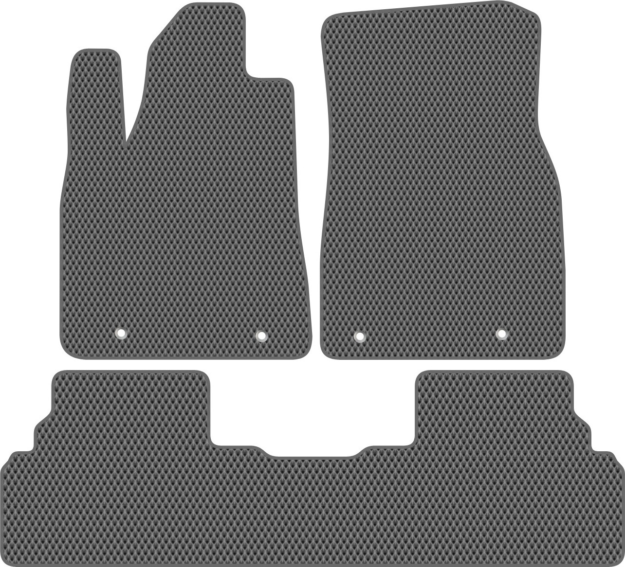 Комплект ковриков для авто Alicosta 2357_2-сер для Lexus RX270 III SUV/AL10 2010-2012 (EVA ромб, серый)