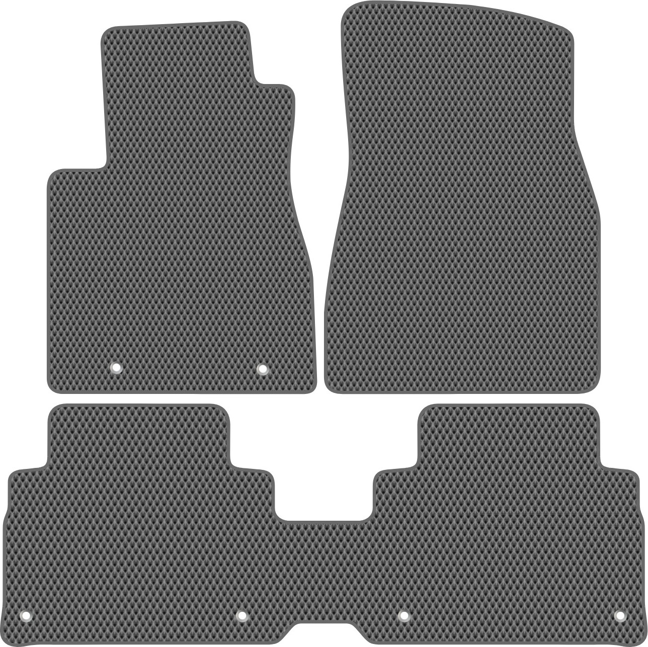 Комплект ковриков для авто Alicosta 2359_2-сер для Lexus RX300 SUV/MCU35 2003-2006 (EVA ромб, серый) — фото 1