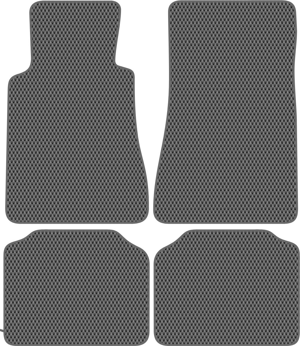 Комплект ковриков для авто Alicosta 0755_2-сер для Mercedes-Benz C-Class седан/W201 1982-1993 (EVA ромб, серый)