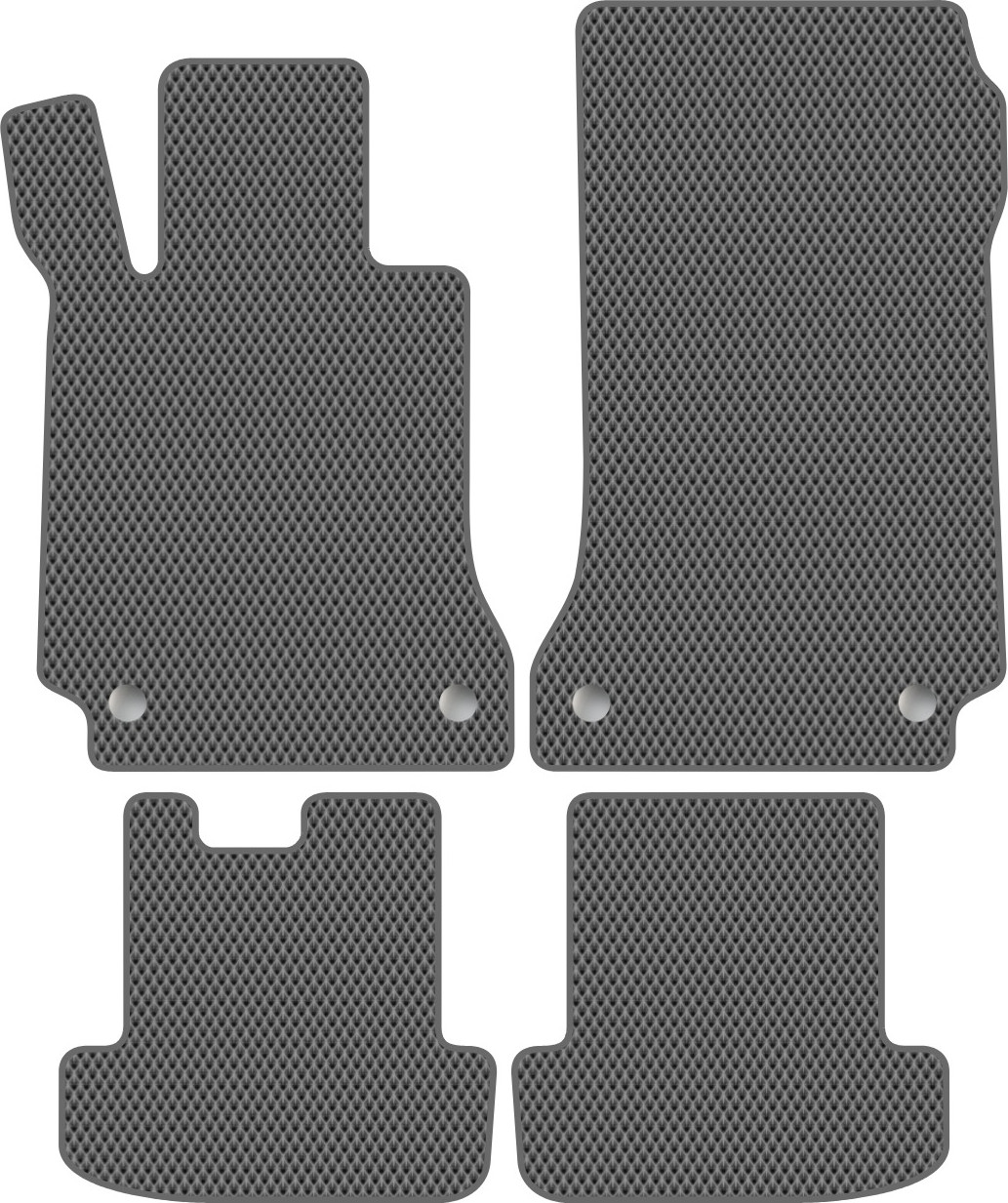 Комплект ковриков для авто Alicosta 0785_2-сер для Mercedes-Benz E-Class IV купе/C207 2013-2017 (EVA ромб, серый) — фото 1