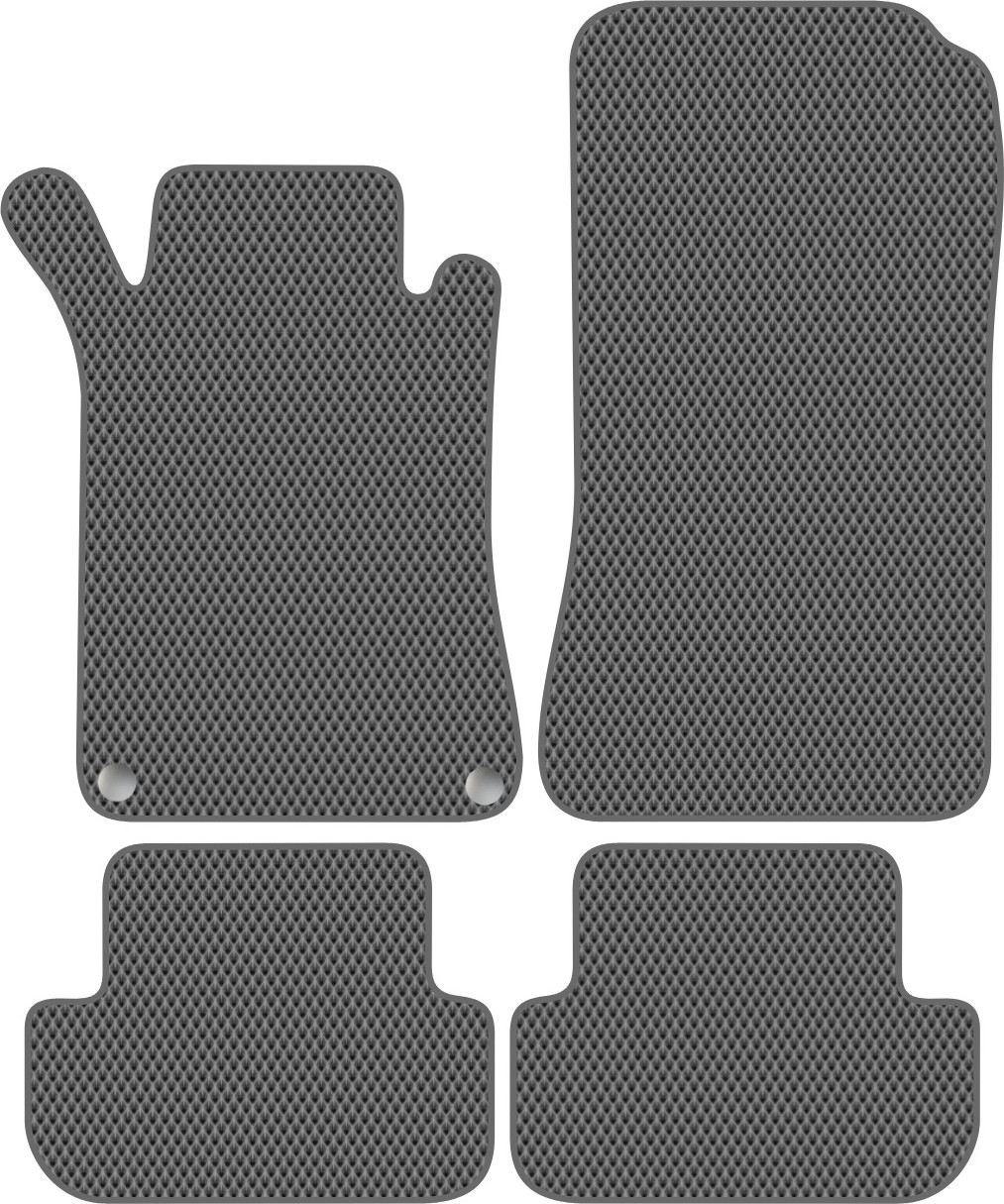 Комплект ковриков для авто Alicosta 0782_2-сер для Mercedes-Benz CLK-Class II кабрио/купе/A209/C209 (EVA ромб, серый) — фото 1