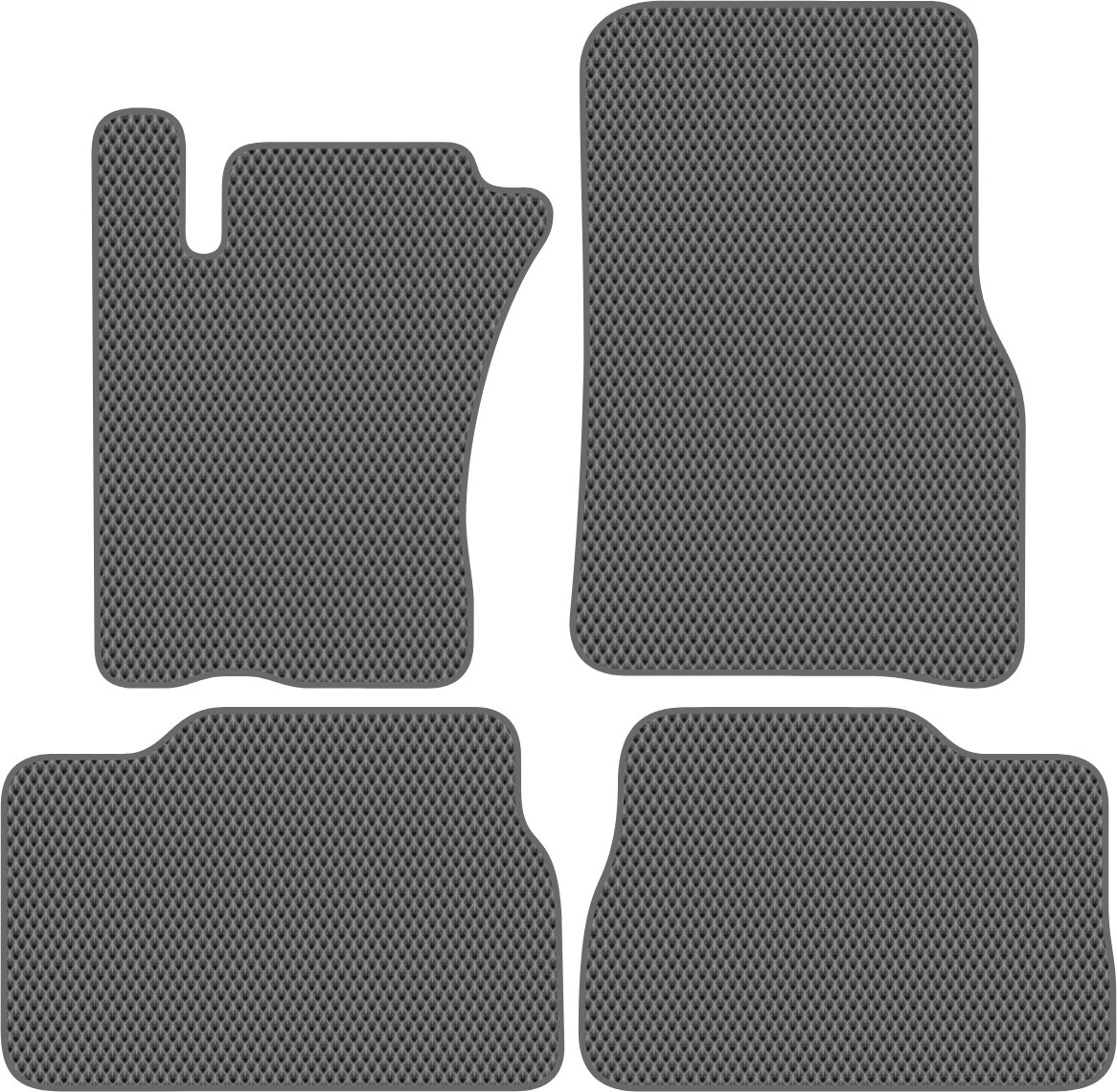 Комплект ковриков для авто Alicosta 0823_2-сер для Mercedes-Benz M-Class I SUV/W163 2001-2005 (EVA ромб, серый)