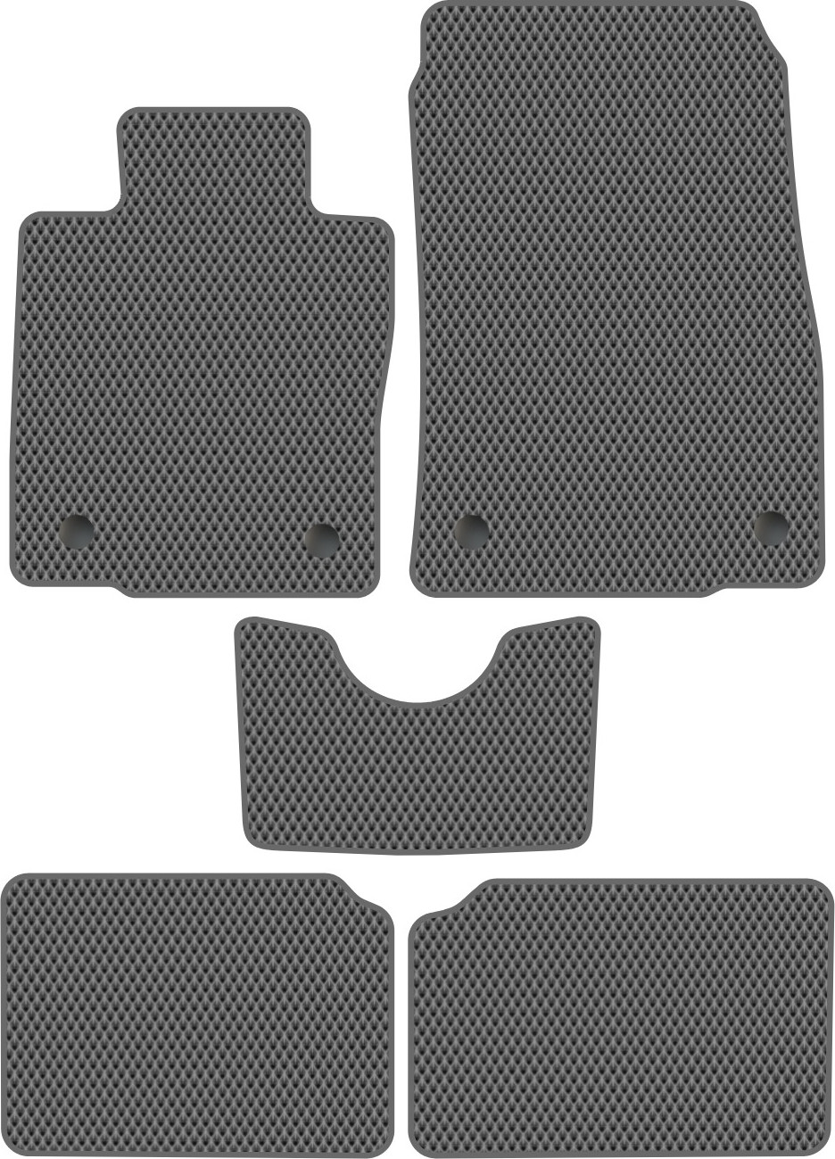 Комплект ковриков для авто Alicosta 0865_2-сер для Mini Countryman SUV/R60 2010-2016 (EVA ромб, серый)