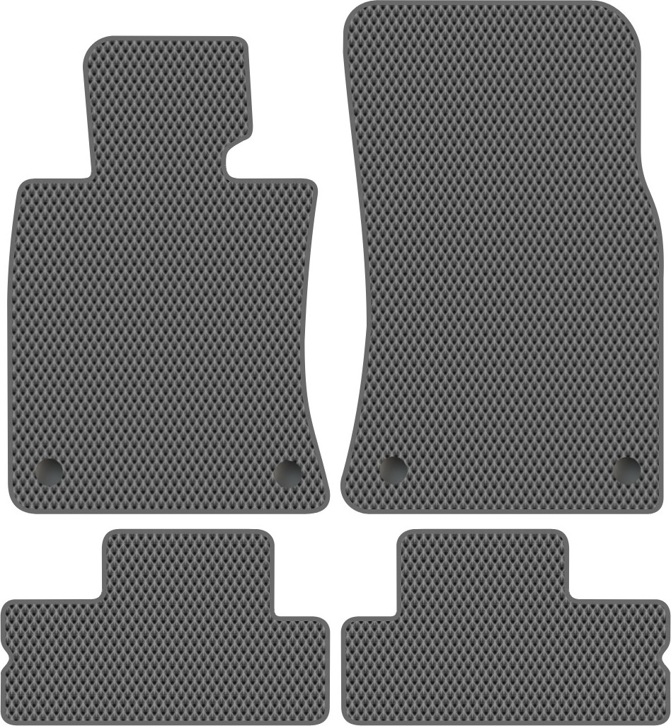 Комплект ковриков для авто Alicosta 2419_2-сер для Mini Hatch II хэтчбек 5дв/R56 2006-2014 (EVA ромб, серый)