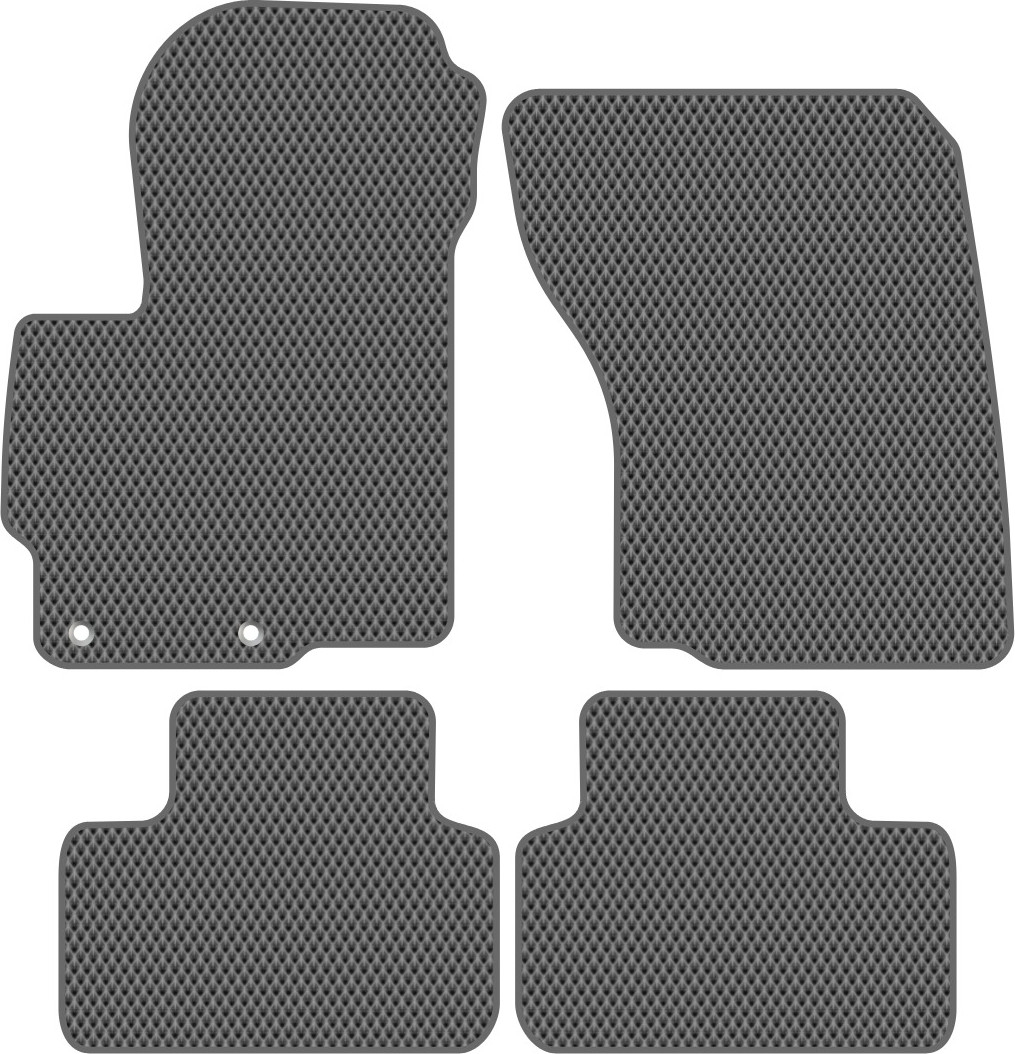 Комплект ковриков для авто Alicosta 0872_2-сер для Mitsubishi ASX I SUV/GA1W/GA2W/GA3W 2010-н.в. (EVA ромб, серый)