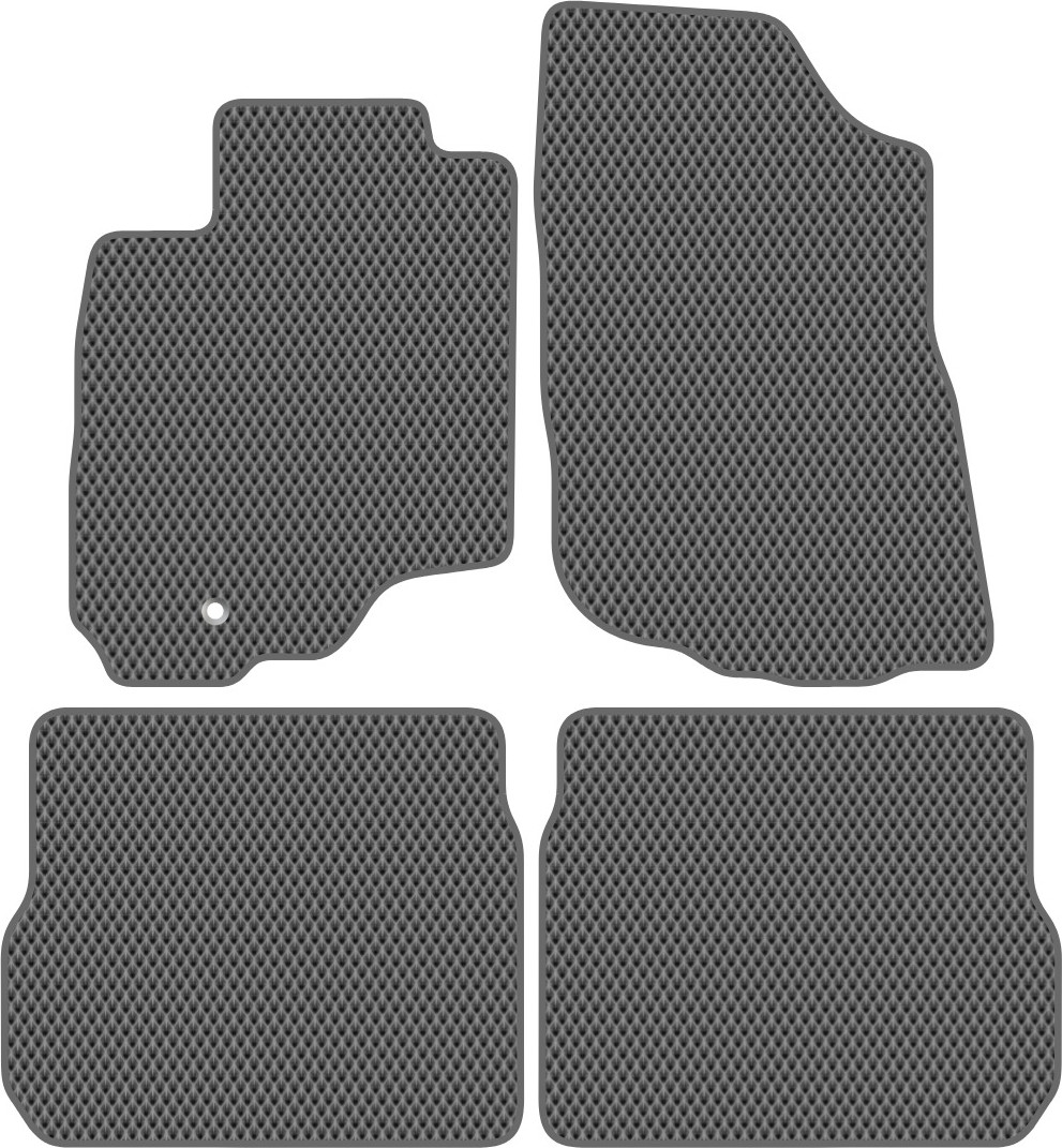 Комплект ковриков для авто Alicosta 0890_2-сер для Mitsubishi Outlander I SUV/CU2W 2002-2009 (EVA ромб, серый)