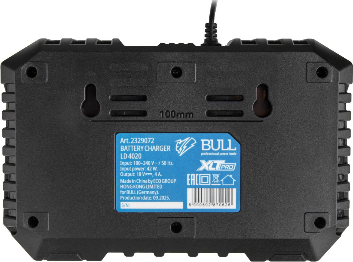 Набор аккумуляторов для электроинструмента Bull XLTpro / 2329062 (с зарядным) — фото 4