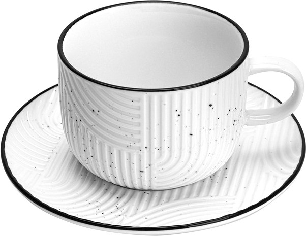 Чашка с блюдцем Fissman Art Deco / 13549