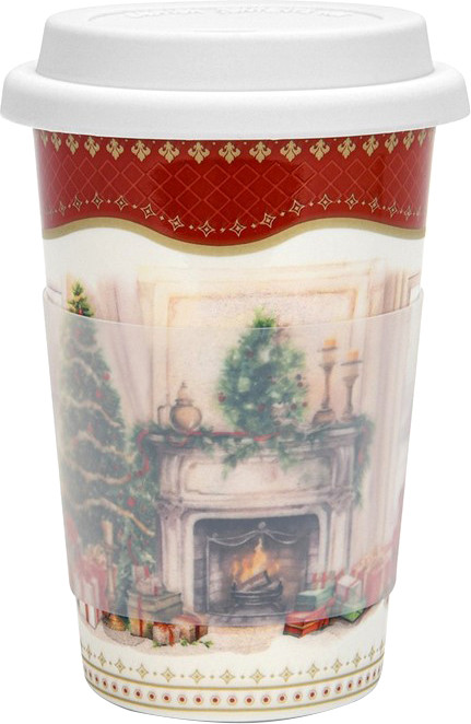 Стакан Fissman Christmas Eve 16017 (красный)