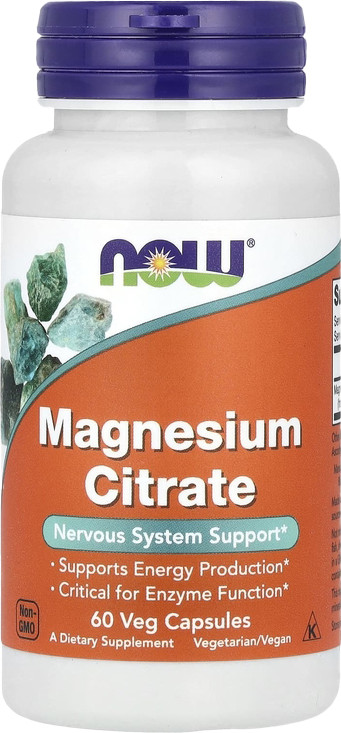 Минерал NOW Magnesium Citrate (60 капсул)
