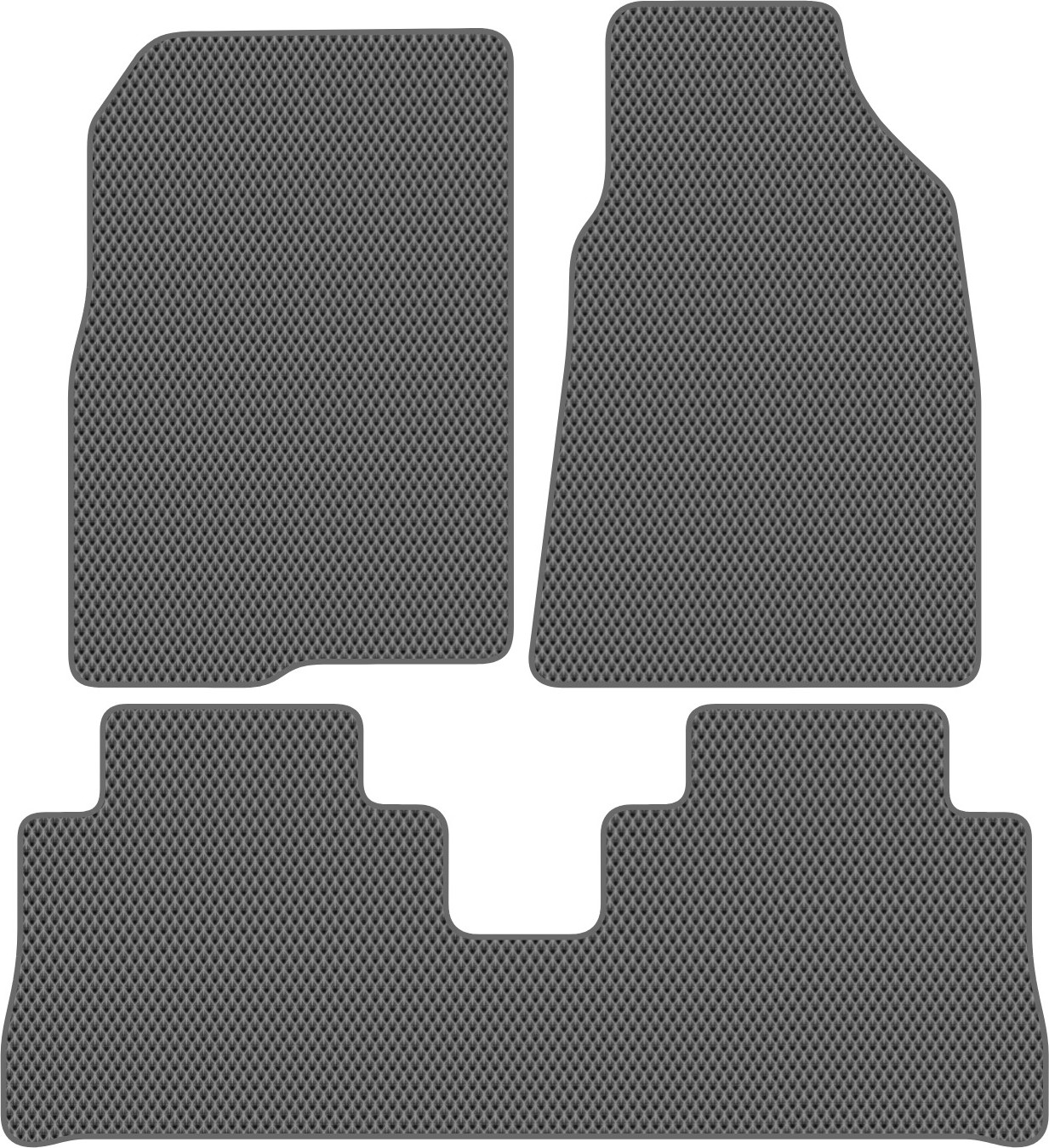 Комплект ковриков для авто Alicosta 2441_2-сер для Opel Antara I SUV/C105 2006-2011 (EVA ромб, серый)