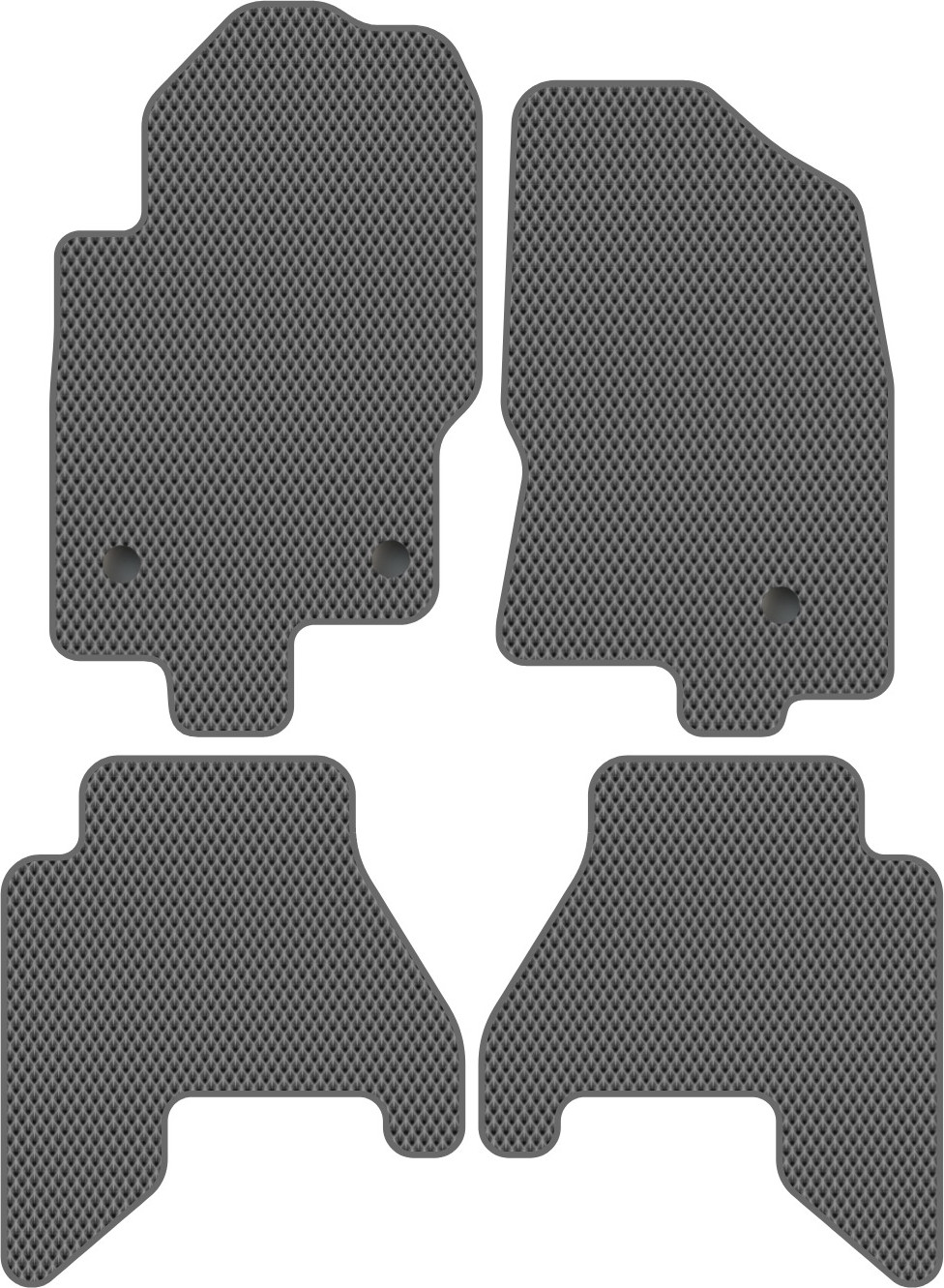 Комплект ковриков для авто Alicosta 0948_2-сер для Nissan Pathfinder III SUV/R51 2009-2014 (EVA ромб, серый)