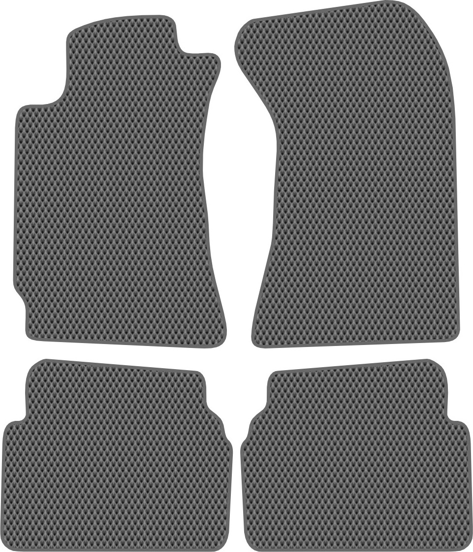 Комплект ковриков для авто Alicosta 1222_2-сер для Subaru Forester SUV/SG 2002-2008 (EVA ромб, серый)