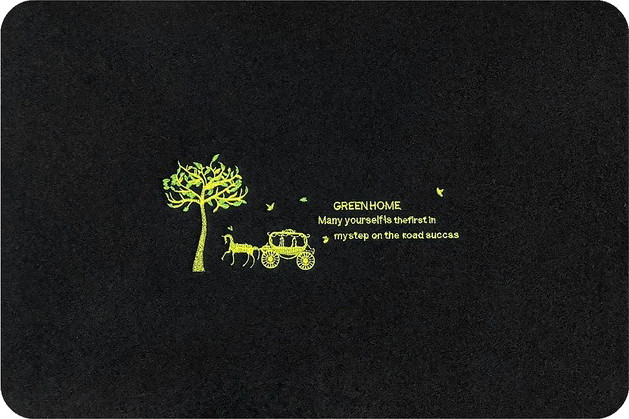 Коврик грязезащитный Qingdao Graceline Creative (60x90, Green-Home-Black)