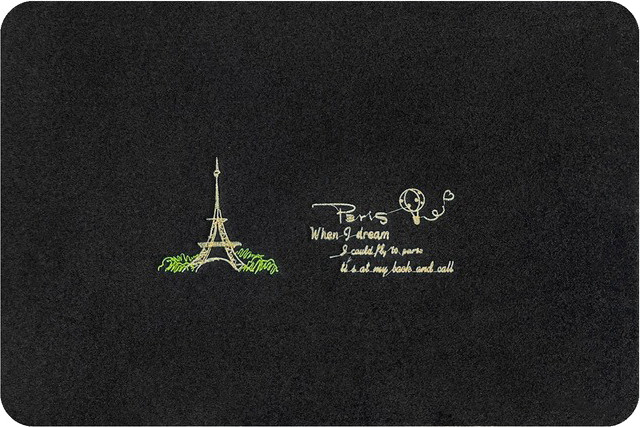 Коврик грязезащитный Qingdao Graceline Creative (60x90, Paris-Black)