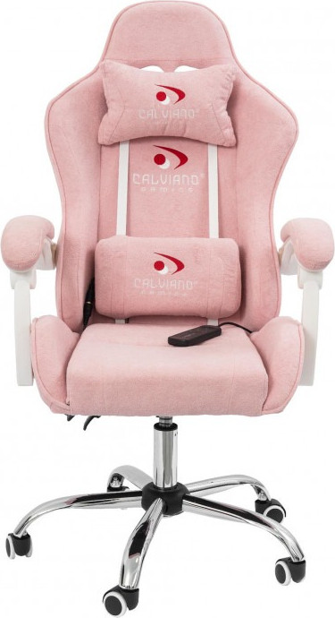 Кресло геймерское Calviano Asti Ultimato (Pink Fabric) — фото 4