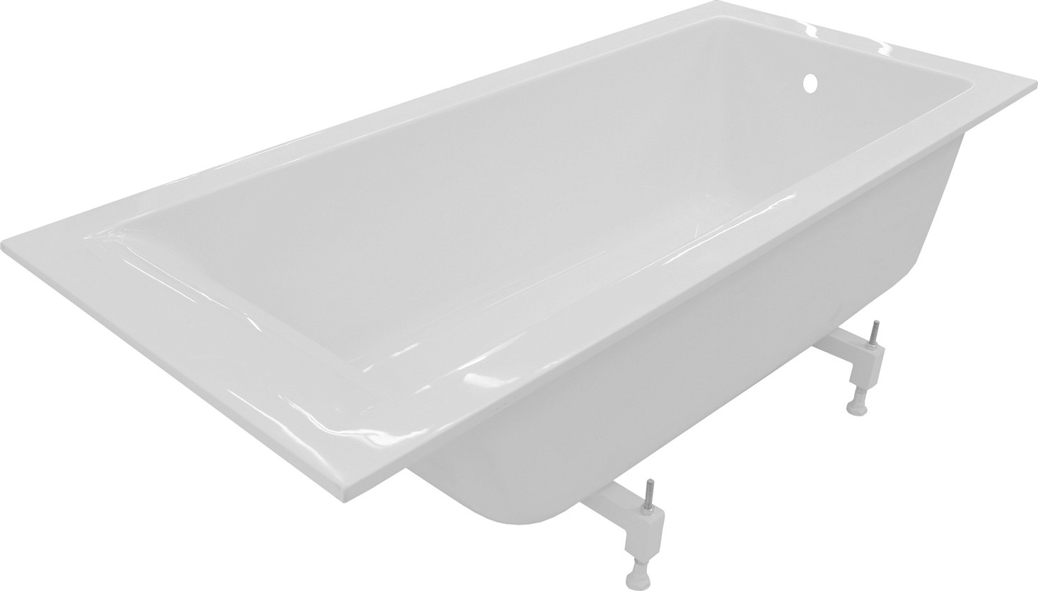 Ванна из искусственного мрамора Эстет Delta 180А slim 180x70 / ФР-00016272 — фото 5