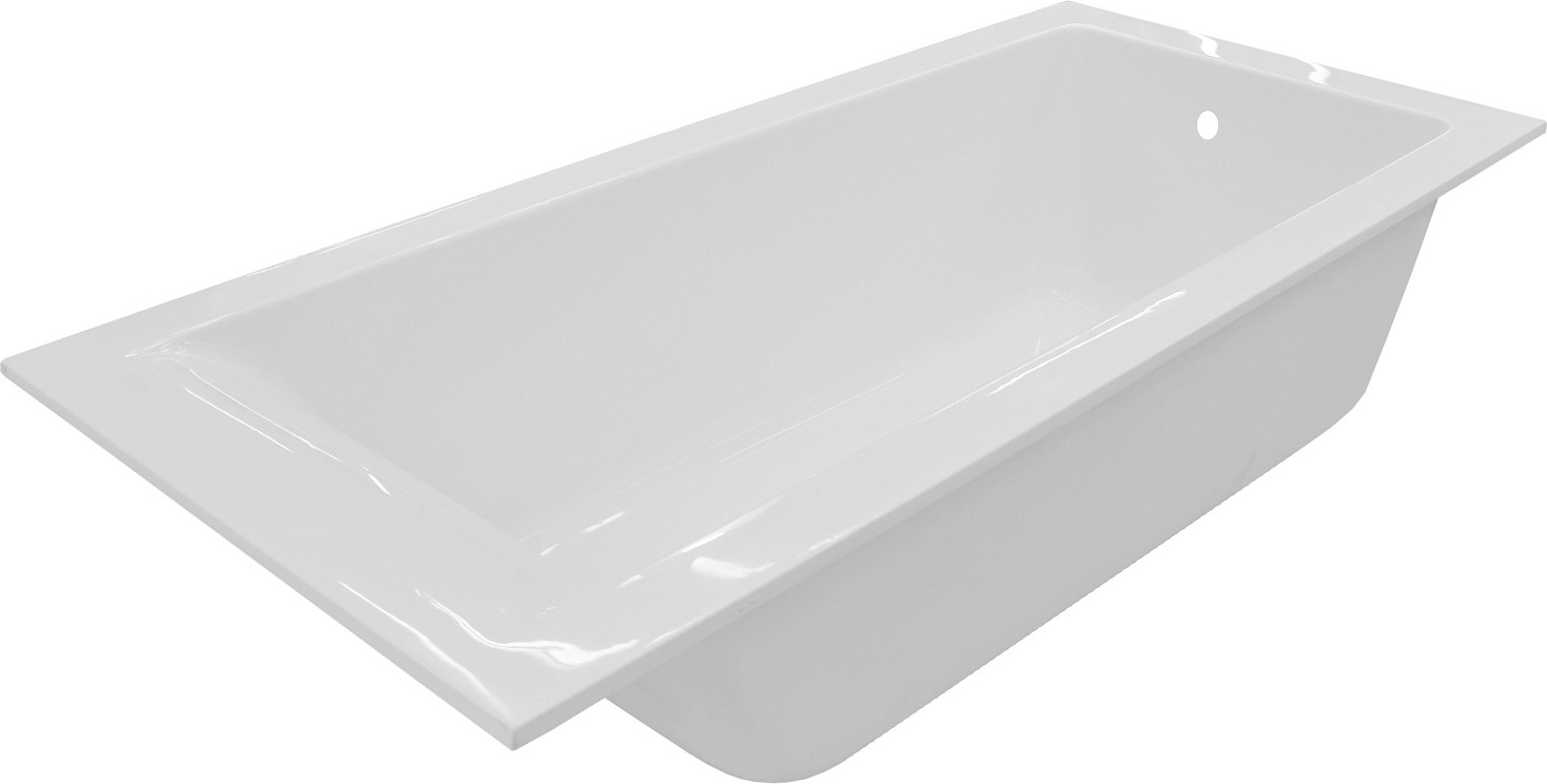 Ванна из искусственного мрамора Эстет Delta 180 slim 180x80 / ФР-00016273 — фото 2