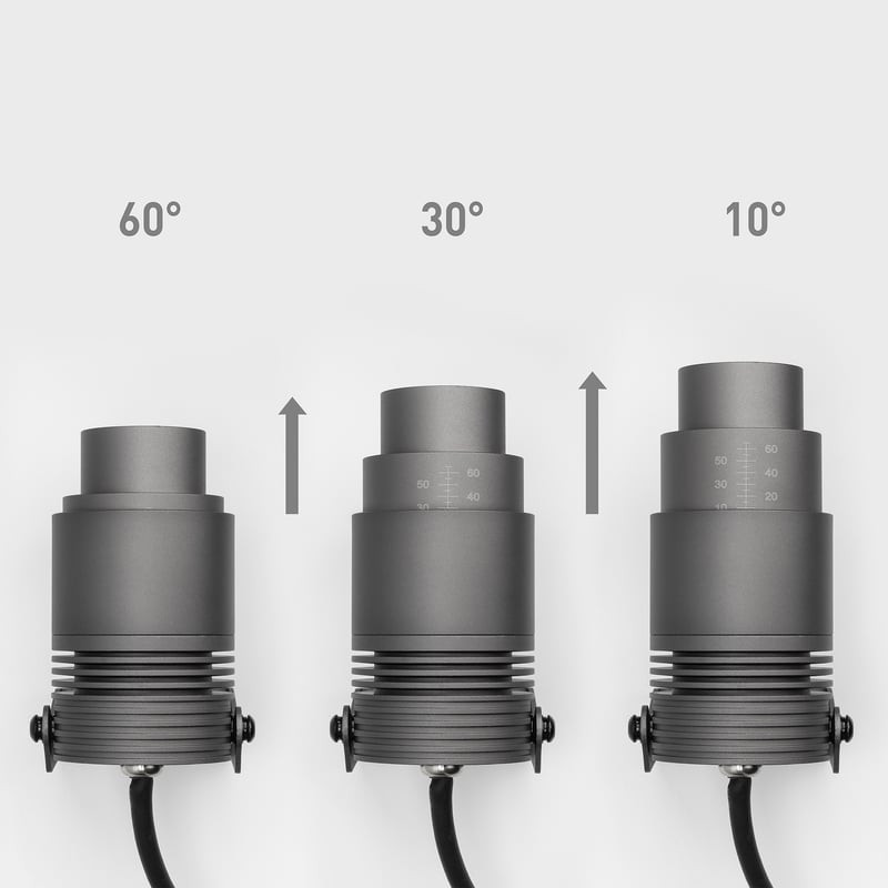 Прожектор Arlight ALT-RAY-ZOOM-R61-12W Warm3000 DG 10-60 deg 230V IP67 / 026447(2) — фото 3