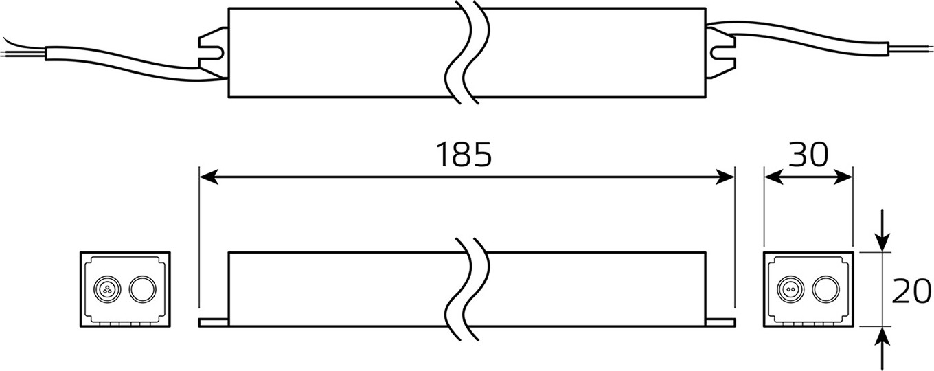 Блок питания для светодиодной ленты Gauss Basic BT521 — фото 5