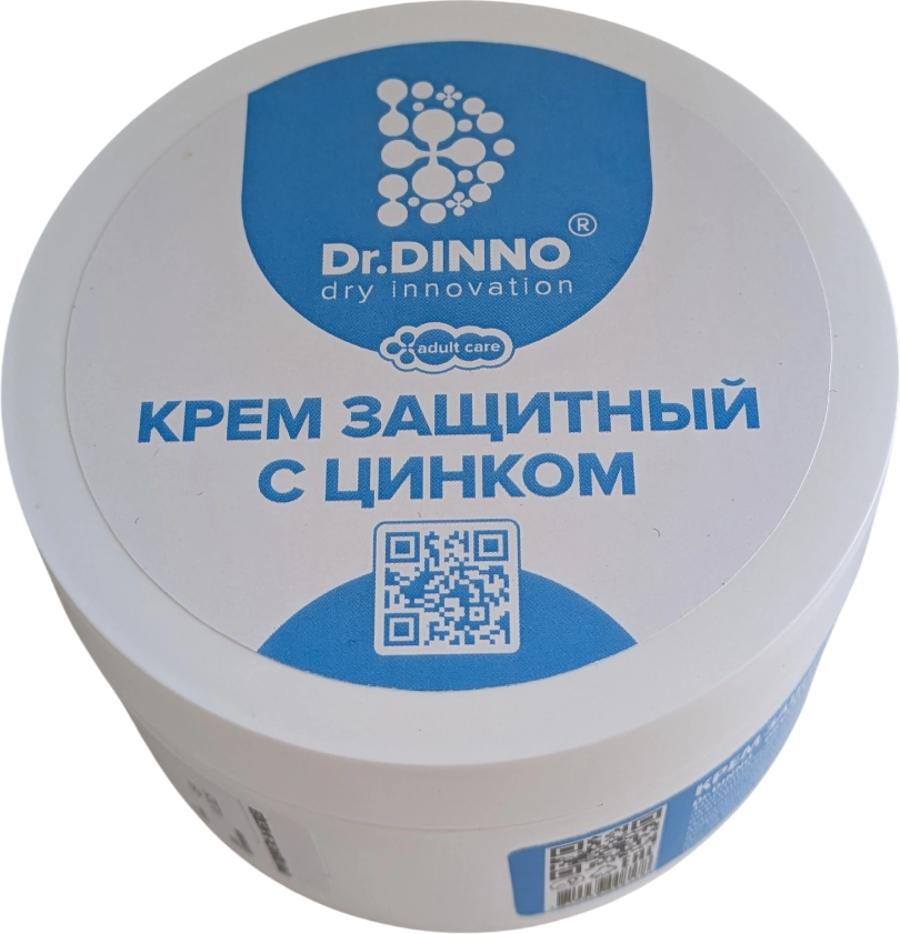 Крем для тела лежачих больных Dr.Dinno Защитный с цинком (200мл)