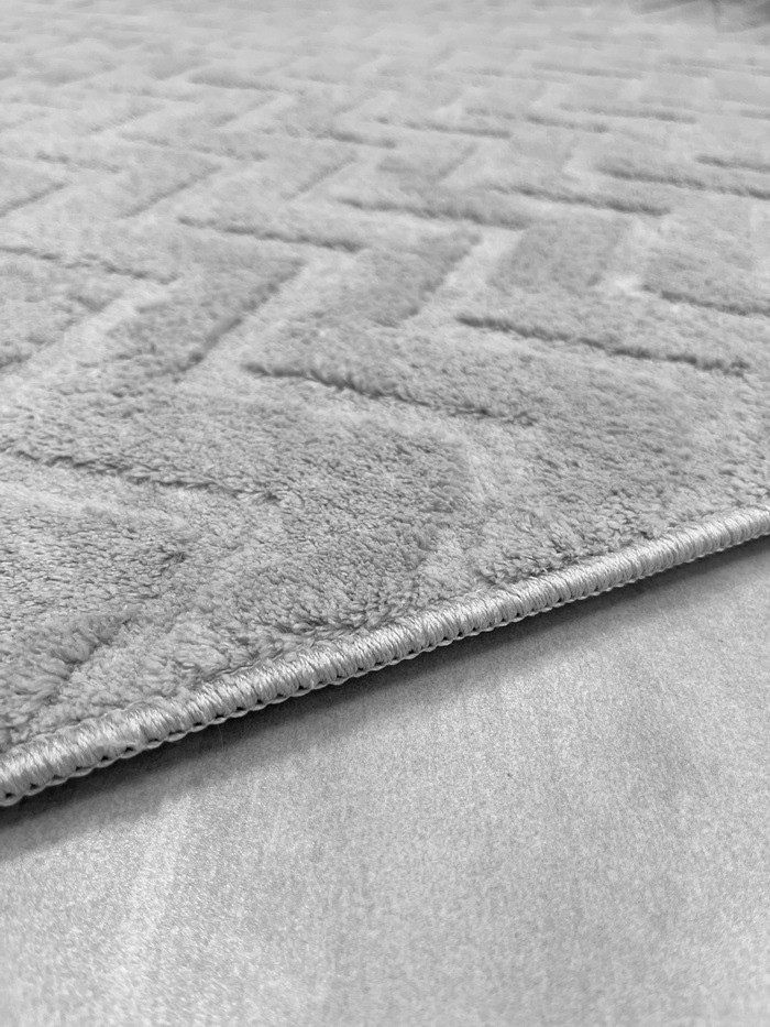 Покрытие напольное тафтинговое Champion Carpet 1.2x1.7 (Barni Zigzag-Gray) — фото 3