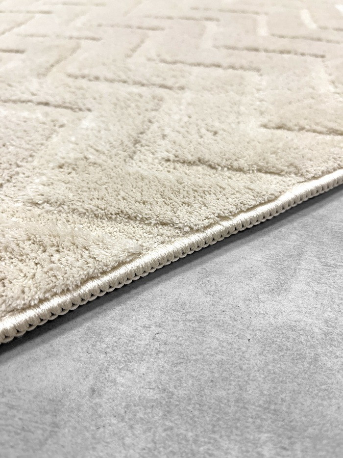 Покрытие напольное тафтинговое Champion Carpet 1.4x2 (Barni Zigzag-Cream) — фото 3