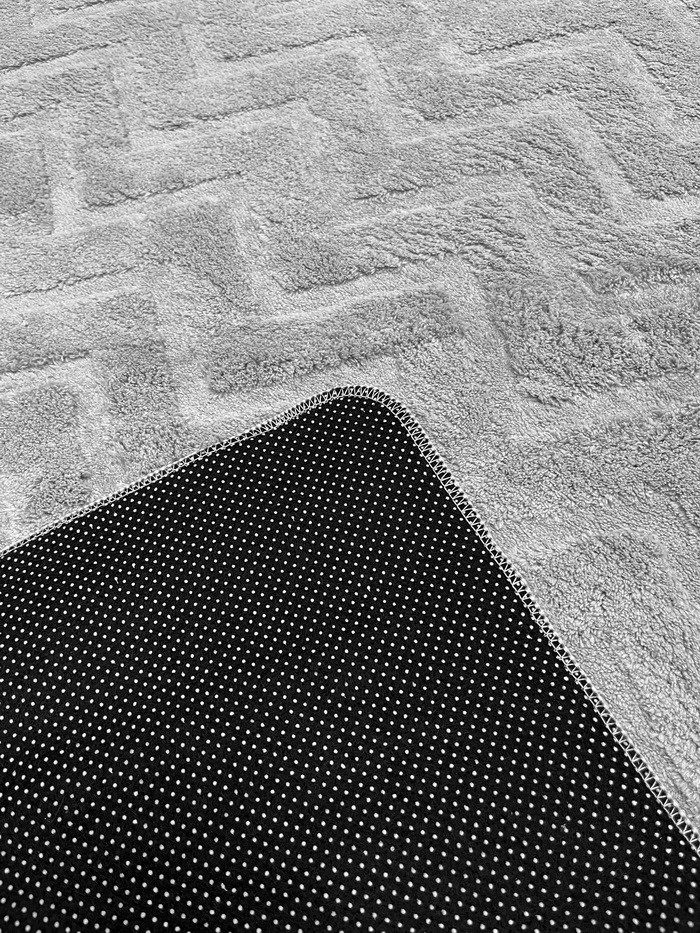 Покрытие напольное тафтинговое Champion Carpet 1.4x2 (Barni Zigzag-Gray) — фото 4