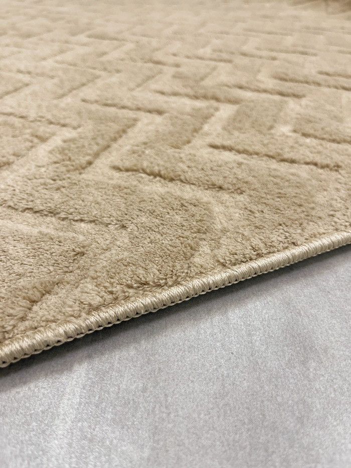 Покрытие напольное тафтинговое Champion Carpet 1.4x2 (Barni Zigzag-Taupe) — фото 3